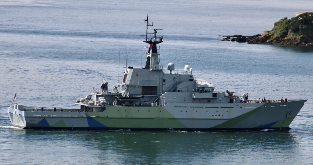 LOUD ARRIVAL OF HMS MERSEY - Westward Shipping